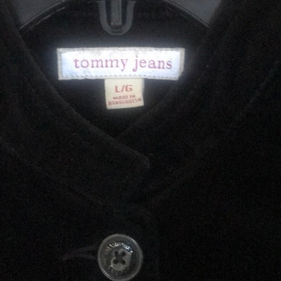 TOMMY HILFIGER FITTED BLACK MILITARY JACKET - Picture 6 of 7